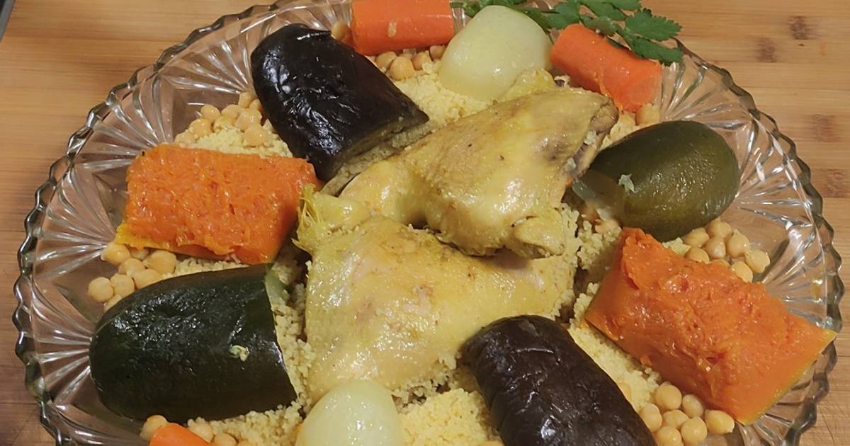 Cous cous marroquí de pollo y verduras ???? Receta de   ???- Cookpad