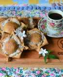 Pastelitos integrales de naranja rellenos de manzana y canela🍎