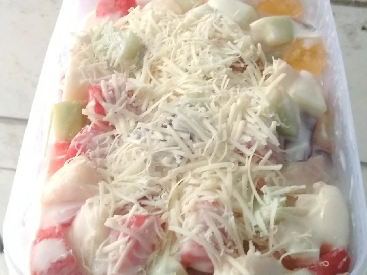 Langkah Gampang Membuat Resep  Salad simple aisyah yang Bikin Ngiler, Enak Banget