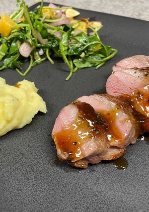 A picture of Duck a L’Orange.