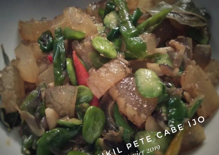 Tumis Kikil Pete Cabe Ijo