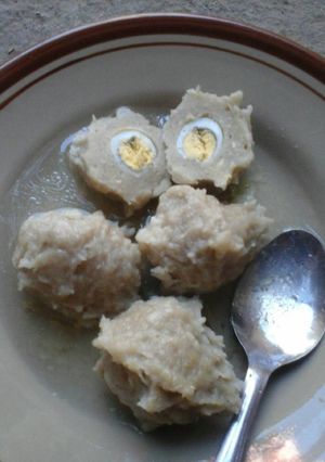 Foto resep Baso ayam isi telur puyuh