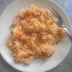 A picture of Shezwan rice.