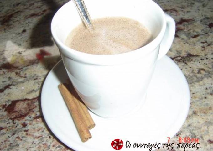 κύρια φωτογραφία συνταγής Σοκολάτα με καφέ και αρωματική κανέλα