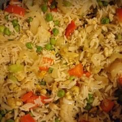 A picture of Egg fried rice.