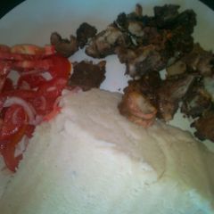 Nyama choma A picture of Nyama choma.
