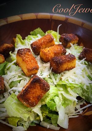A picture of Cornbread Croutons.