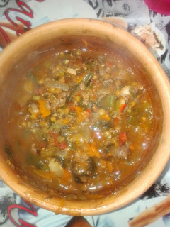Una foto de Guiso de lentejas light