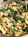 Goat Cheese, Mushroom, & Spinach Pasta