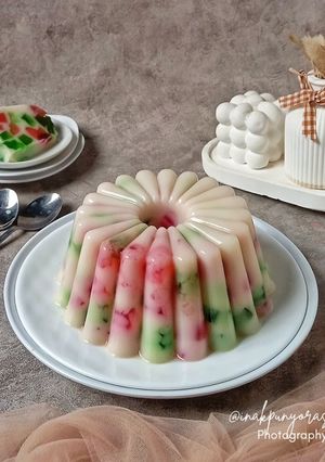 Foto resep Pudding Mozaik Susu