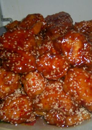 Kínai szezámos csirke recept fotója