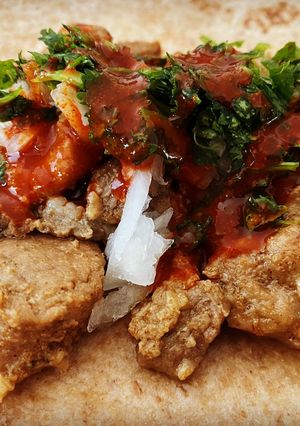 A picture of Sizzling Street Pork Tacos.