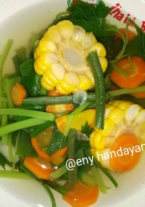 Foto resep Sayur bening bayam jagung