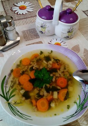 Májgaluska leves recept fotója