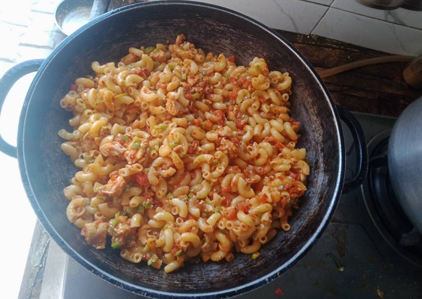 Chicken vegetable macaroni