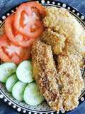 Filete de pescado empanizado con avena y amaranto