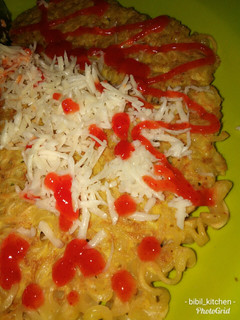 Foto resep Omelet mie telur keju #SeninSemangat