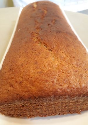 Una foto de Budín de banana sencillo