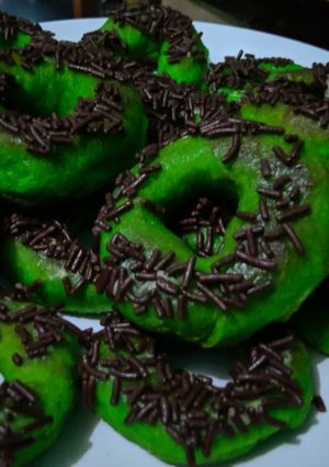 Foto resep Donat pandan