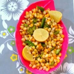 A picture of Corn chat recipe.