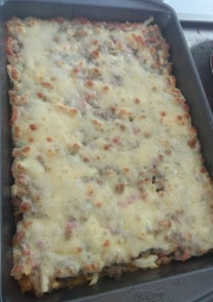 Una foto de Pastel de carne con Calabacín