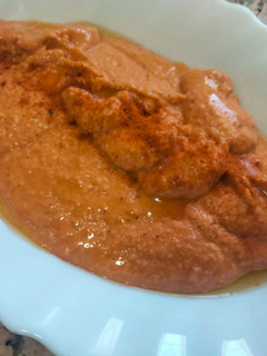Una foto de Muhammara O paté de pimientos fácil