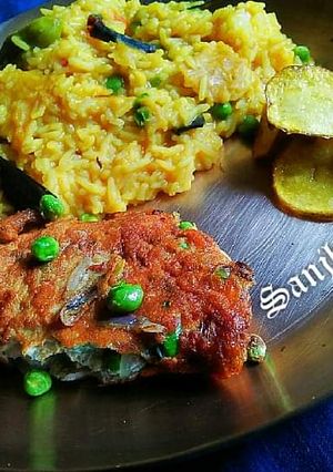 A picture of Peas Egg omelette.