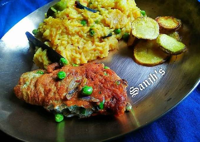 Peas Egg omelette