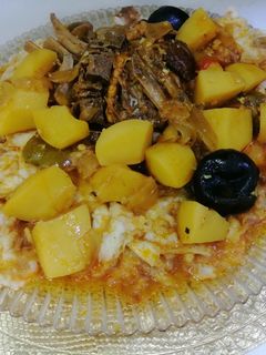صورة لوصفة تشريب عراقي احمر (حساء او مرقة)