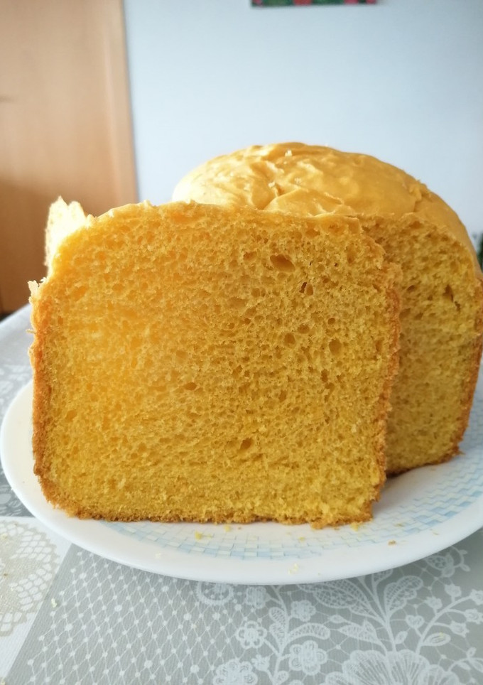 Una foto de 267. Pan de molde de calabaza / panificadora
