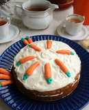 Tarta de zanahoria saludable sin azúcar