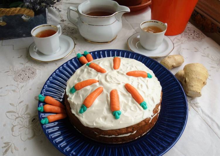 Tarta de zanahoria saludable sin azúcar