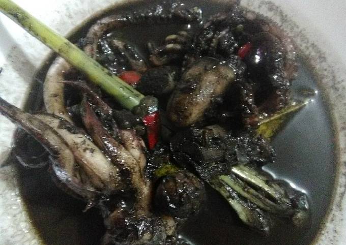 Balakutak+Cumi Bangka Kuah Hitam