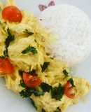 Ají de gallina sin ají, ni huevos ni aceitunas