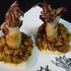 Una foto de Pincho de chipirón