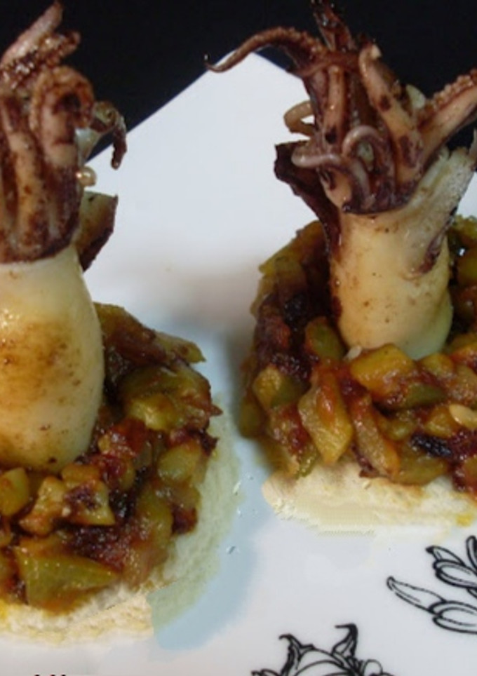 Una foto de Pincho de chipirón