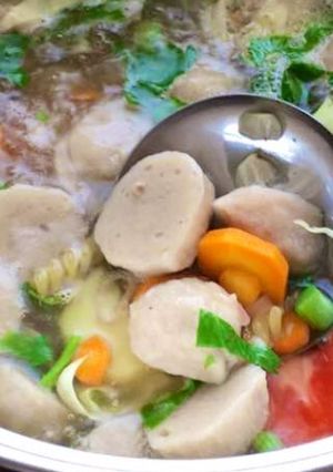 Foto resep Sayur Sop Bakso