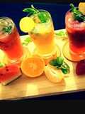 Orange Mojito, Watermelon Mojito and Strawberry Mojito