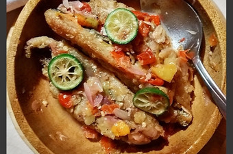 Cara Gampang Membuat Kakap Goreng Siram Sambal Matah Rumahan