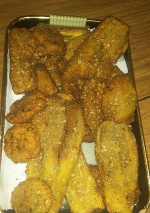 Una foto de Milanesas de berenjena