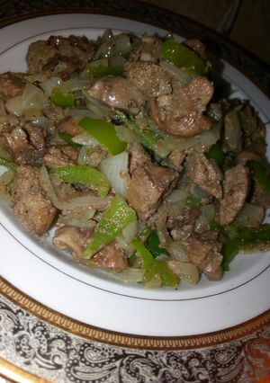 صورة لوصفة الكبد والقوانص 👌