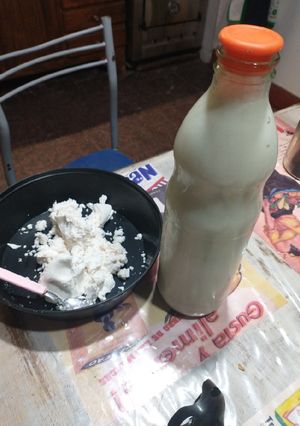 Una foto de Leche de almendras