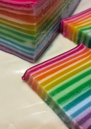 Foto resep Lapis Pelangi 🌈