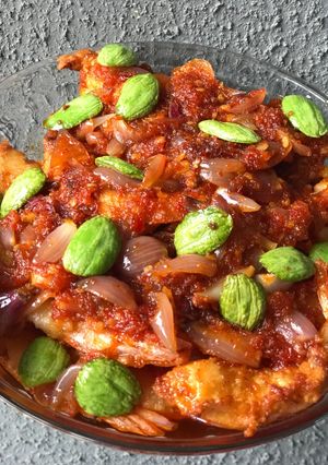 Foto resep Sambalado petai udang tepung