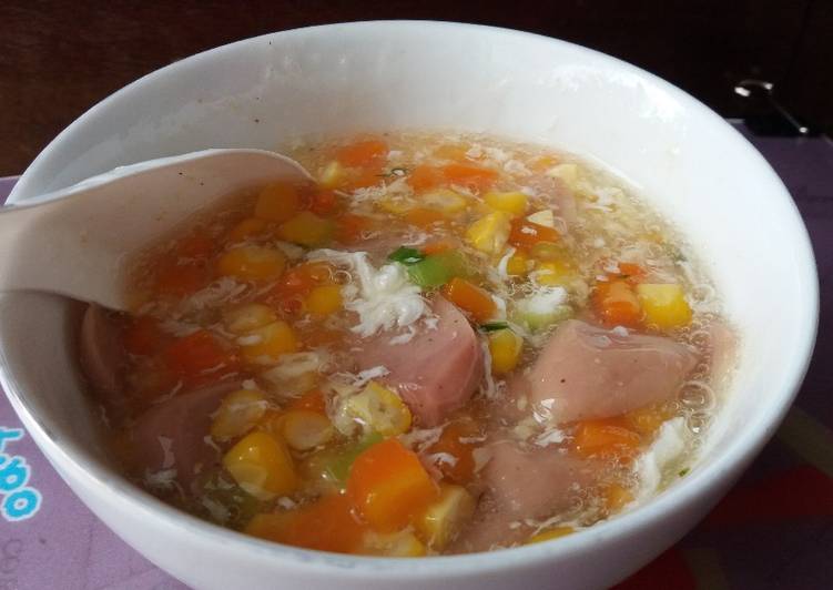 1# sup jagung telur sosis