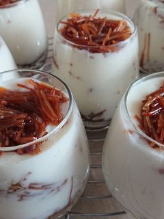 صورة لوصفة مهلبية مع الشعيرية 😋