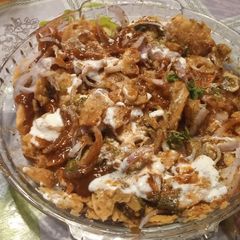 A picture of Masala Papri Chaat.