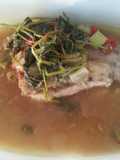Ikan Cod kukus dengan lemon dan Daun ketumbar