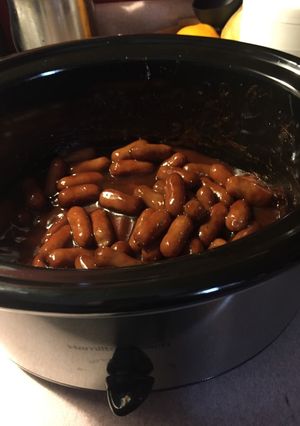 A picture of Easy Crockpot lil smokies!.