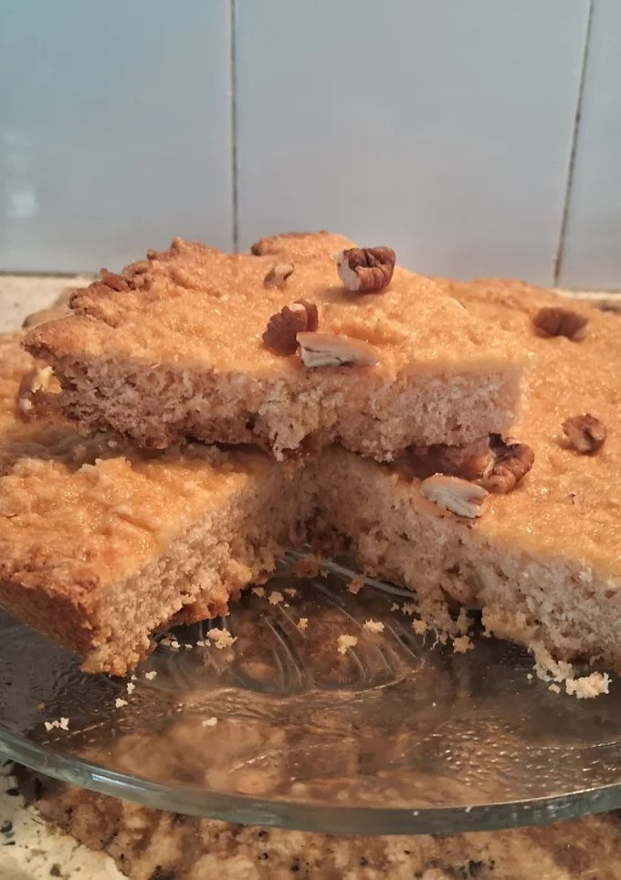 Una foto de Torta crocante de coco